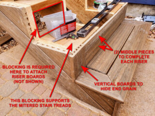 Mitered Deck Stairs With Fancy Risers » Ryan Hobbies
